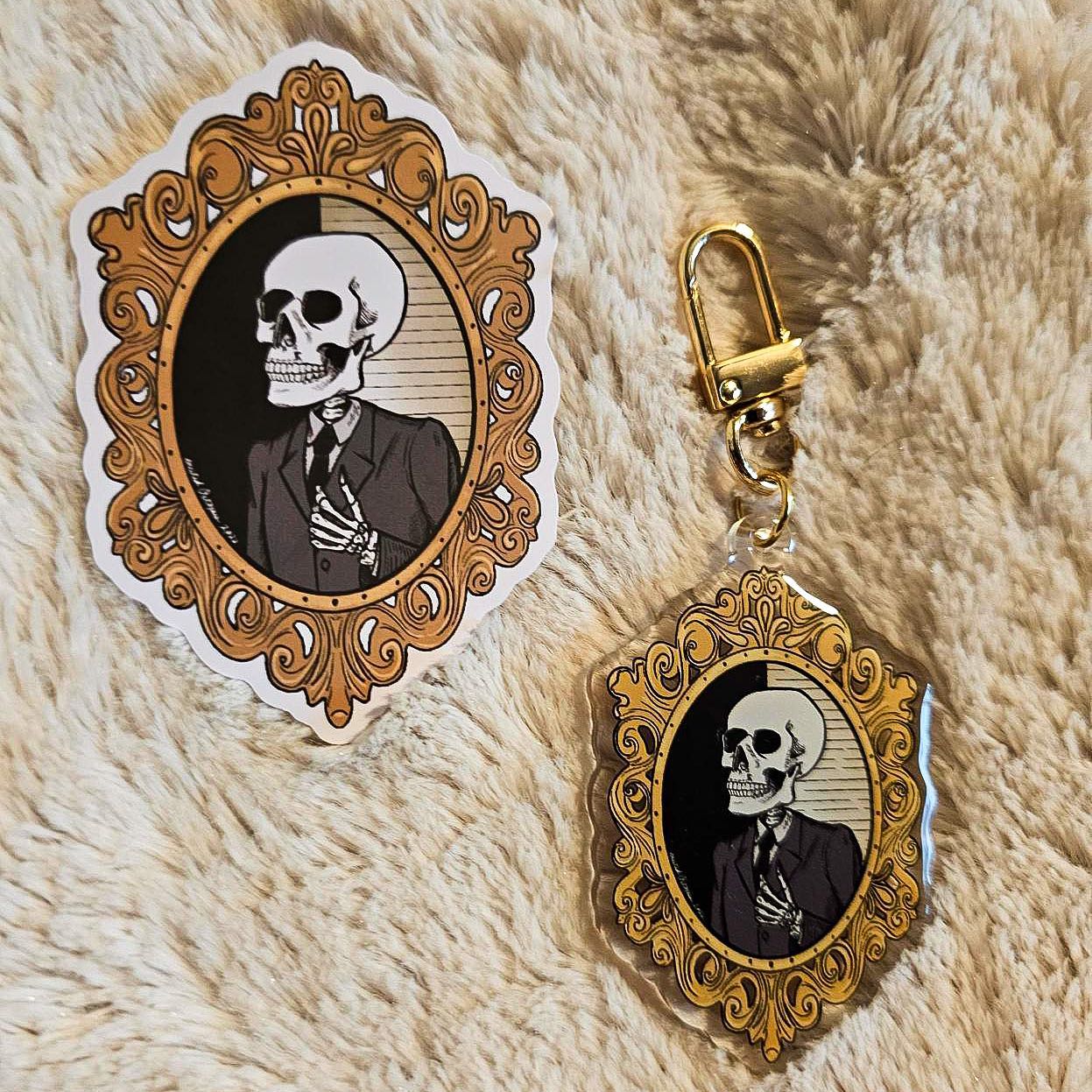 Dapper Skelly Sticker image 0